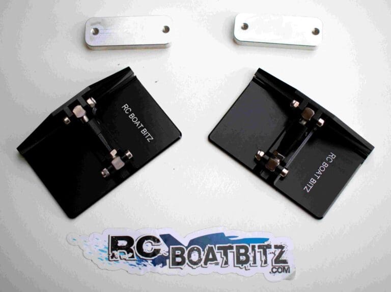 75mm x 50mm CNC trim tabs LKT75B - RC Boat Bitz